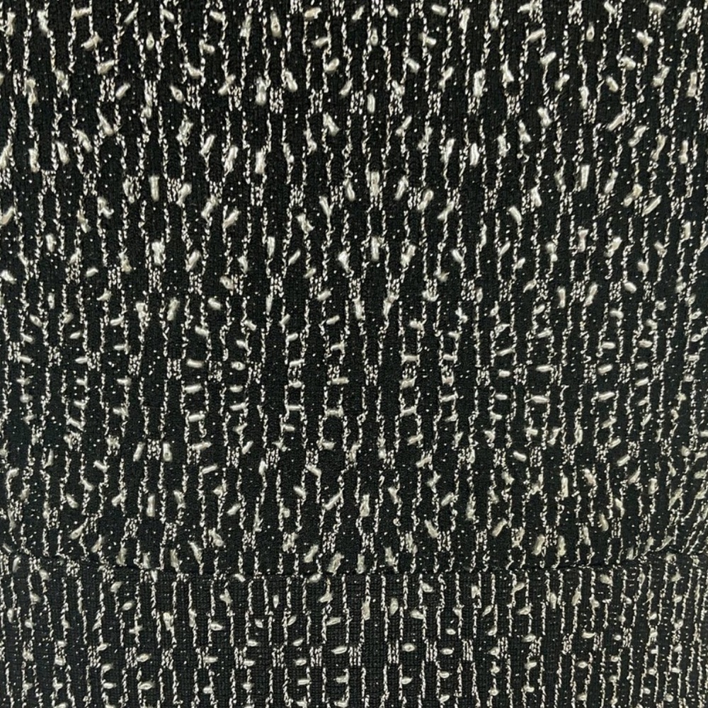 Betsy & Adam Women's Formal Dress Size 6 Black & Silver Metallic Knit Long Gown - Picture 8 of 10
